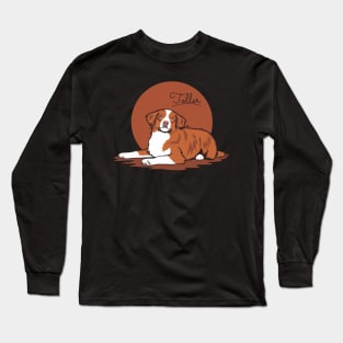 Toller Enjoying The Night Long Sleeve T-Shirt